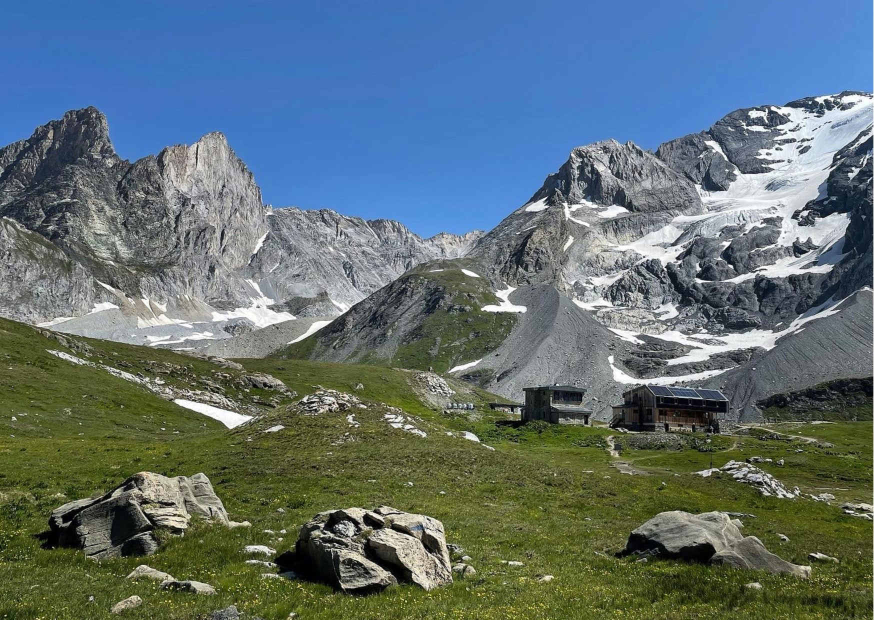 Refuge de montagne dans le parc de la Vanoise en Savoie