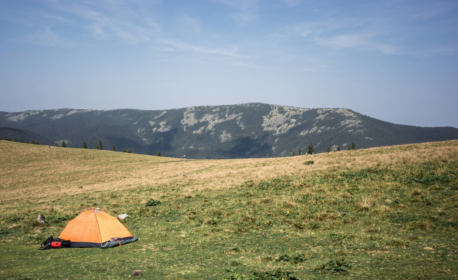 Tente de bivouac installée dans un parc National