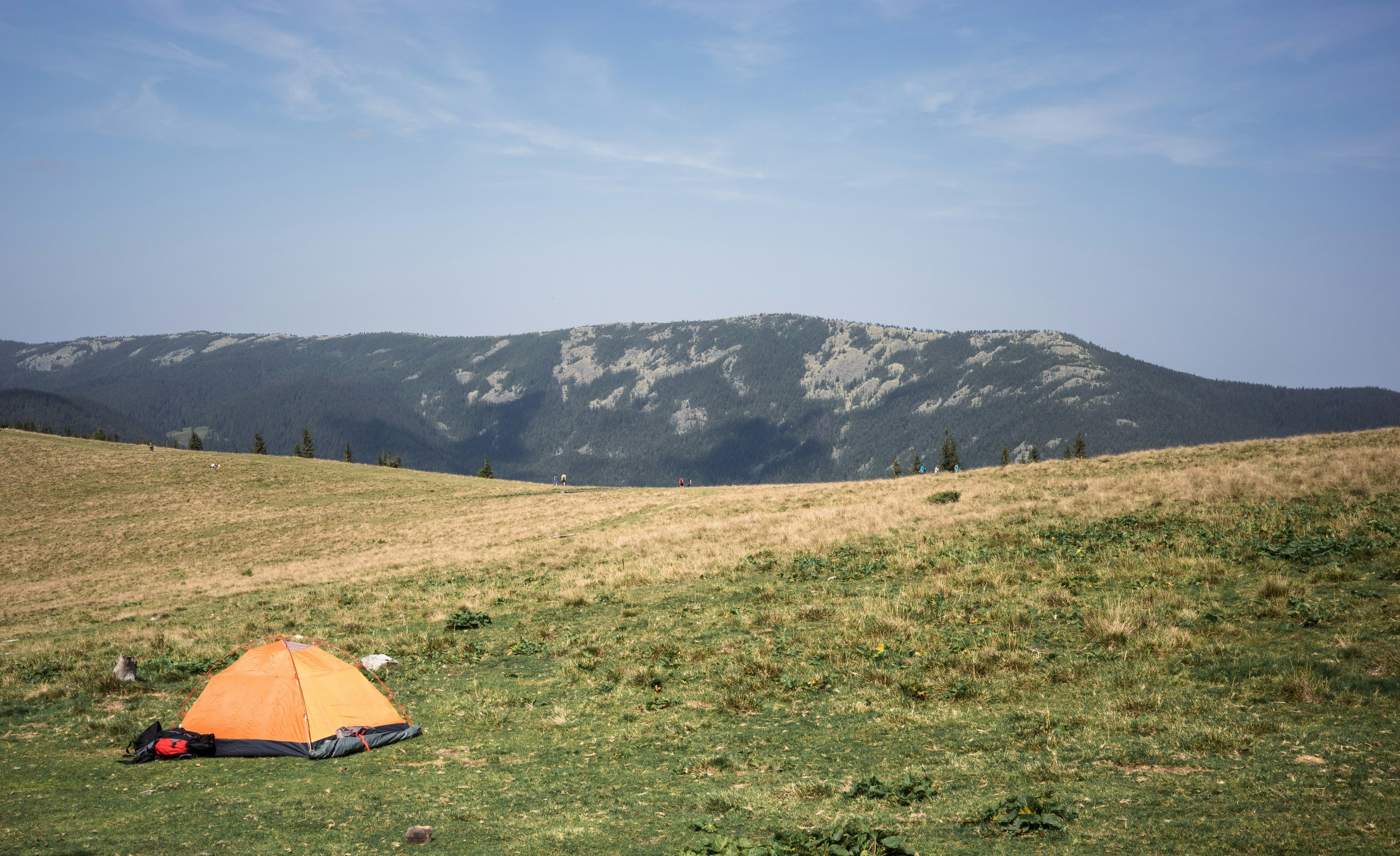 Tente de bivouac installée dans un parc National